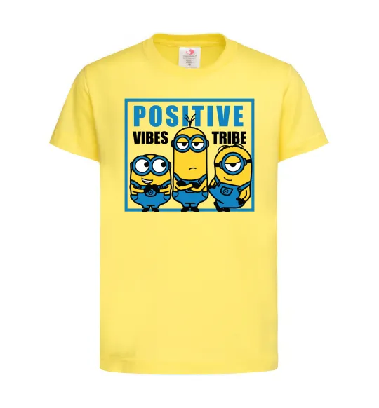 Детская футболка Positive Vibes Tribe Лимонный фото