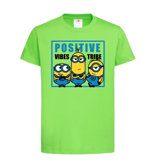Детская футболка Positive Vibes Tribe Лаймовый фото