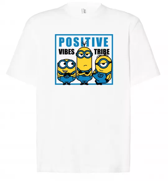 Футболка Оверсайз Positive Vibes Tribe Білий фото