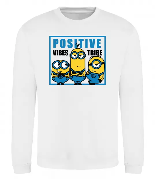 Світшот Positive Vibes Tribe Білий фото