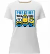 Жіноча преміум футболка Positive Vibes Tribe Білий фото