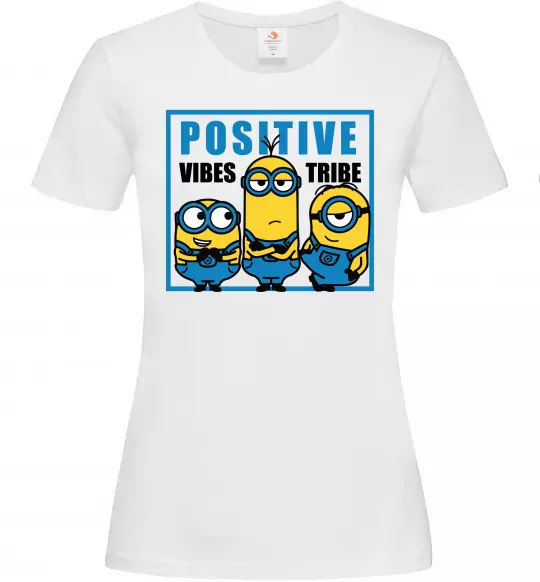 Женская футболка Positive Vibes Tribe Белый фото