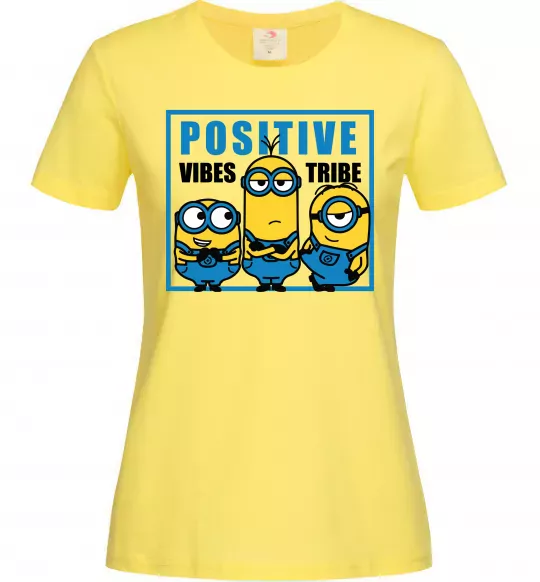 Женская футболка Positive Vibes Tribe Лимонный фото
