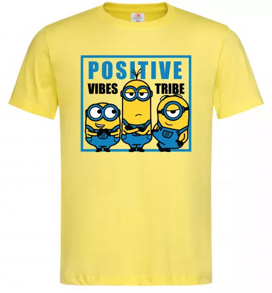 Чоловіча футболка Positive Vibes Tribe Лимонний фото