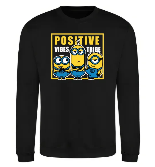 Свитшот Positive Vibes Tribe Черный фото