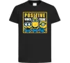 Дитяча футболка Positive Vibes Tribe Чорний фото