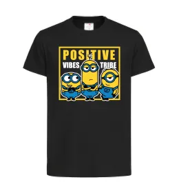 Детская футболка Positive Vibes Tribe Черный фото
