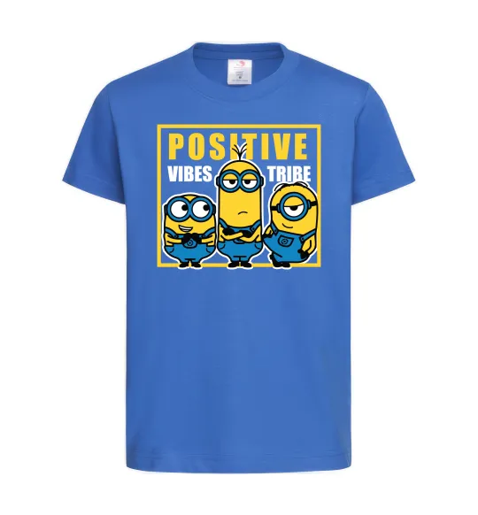 Детская футболка Positive Vibes Tribe Ярко-синий фото