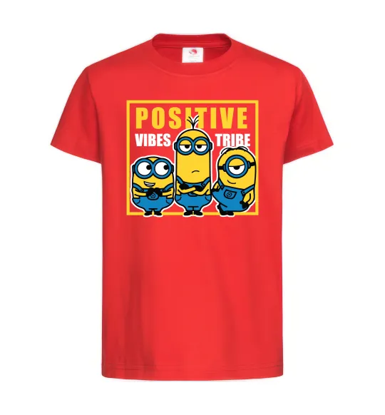 Детская футболка Positive Vibes Tribe Красный фото