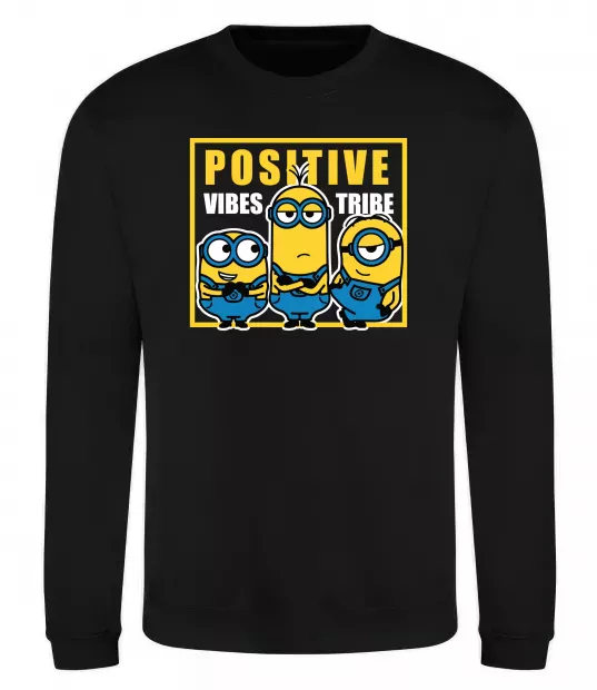 Світшот Positive Vibes Tribe Чорний фото