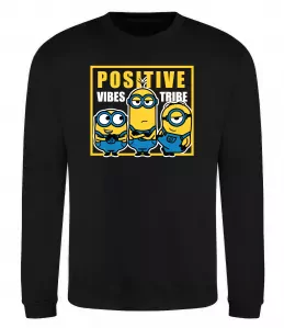 Світшот Positive Vibes Tribe Чорний фото