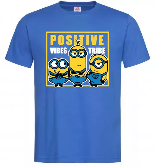 Чоловіча футболка Positive Vibes Tribe Яскраво-синій фото