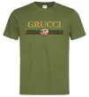Чоловіча футболка Grucci Оливковий фото