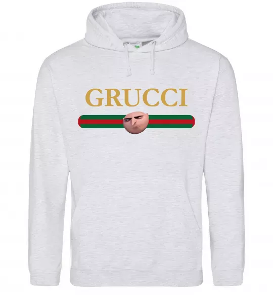 Чоловіча толстовка (худі) Grucci Сірий меланж фото