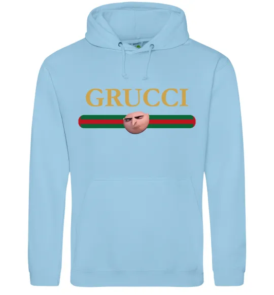 Чоловіча толстовка (худі) Grucci Блакитний фото