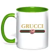 Чашка с цветной ручкой Grucci Зеленый фото