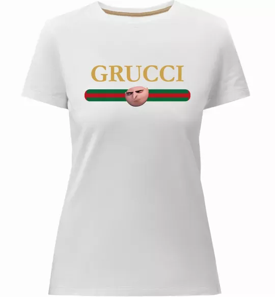 Жіноча преміум футболка Grucci Білий фото