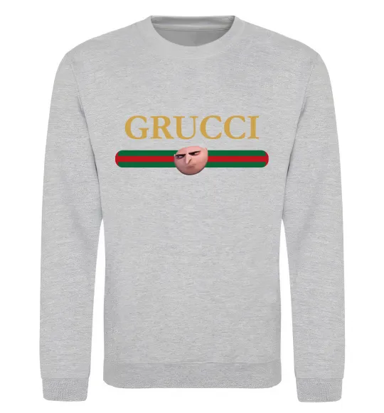 Свитшот Grucci Серый меланж фото