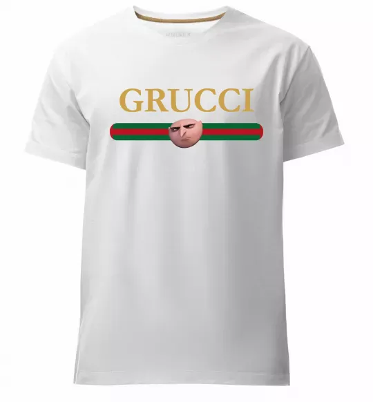 Мужская премиум футболка Grucci Белый фото