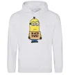 Чоловіча толстовка (худі) Minion I`m with stupid Сірий меланж Чоловіча толстовка (худі) Minion I`m with stupid Сірий меланж фото