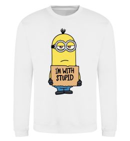 Свитшот Minion I`m with stupid