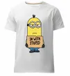 Чоловіча преміум футболка Minion I`m with stupid Білий Чоловіча преміум футболка Minion I`m with stupid Білий фото