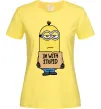 Женская футболка Minion I`m with stupid Лимонный фото