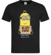 Чоловіча футболка Minion I`m with stupid Чорний фото