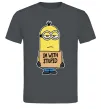 Чоловіча футболка Minion I`m with stupid Графіт фото