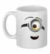 Чашка керамическая Міньйон обличчя Белый фото