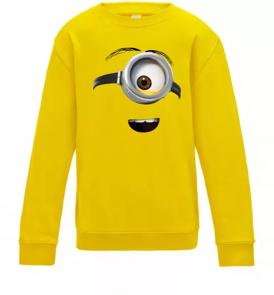 Детский Свитшот Міньйон обличчя Солнечно желтый фото