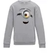 Детский Свитшот Міньйон обличчя Серый меланж фото