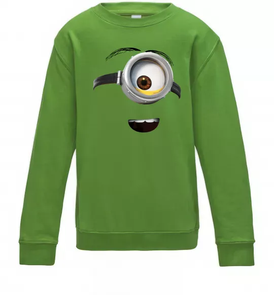 Детский Свитшот Міньйон обличчя Лаймовый фото