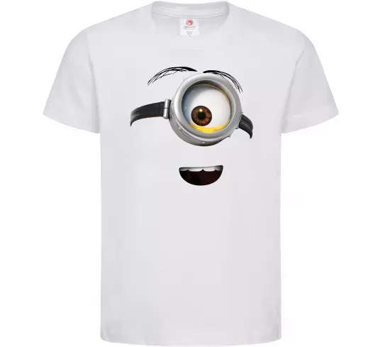 Детская футболка Міньйон обличчя Белый фото