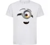 Детская футболка Міньйон обличчя Белый фото