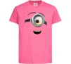 Детская футболка Міньйон обличчя Ярко-розовый фото