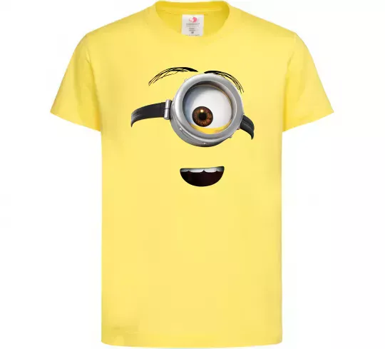 Детская футболка Міньйон обличчя Лимонный фото