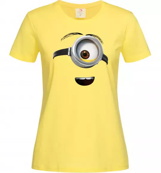 Жіноча футболка Міньйон обличчя Лимонний фото