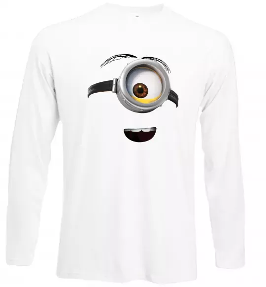 Лонгслив Міньйон обличчя Белый фото