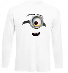 Лонгслив Міньйон обличчя Белый фото