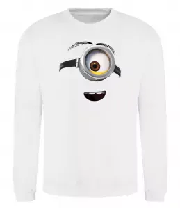 Світшот Міньйон обличчя Білий фото