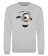 Свитшот Міньйон обличчя Серый меланж фото