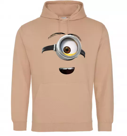Жіноча толстовка (худі) Міньйон обличчя Пісочний фото