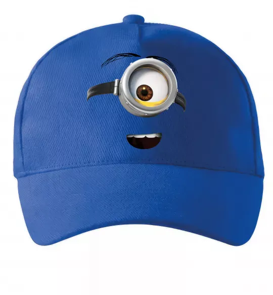 Кепка Міньйон обличчя Яскраво-синій фото