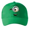 Кепка Міньйон обличчя Зелений фото