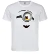 Мужская футболка Міньйон обличчя Белый фото