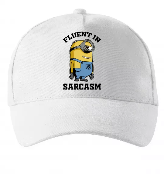 Кепка Fluent in sarcasm Білий фото