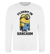 Свитшот Fluent in sarcasm Белый фото