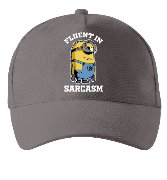Кепка Fluent in sarcasm Серый фото