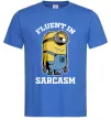Чоловіча футболка Fluent in sarcasm Яскраво-синій фото